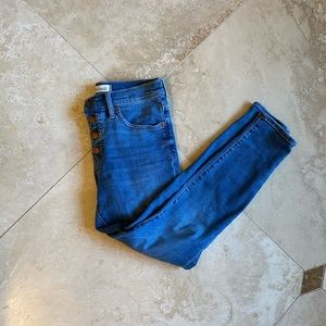 Madewell skinny crop jeans 25